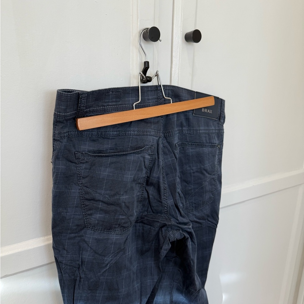 Brax Cooper Fancy Plaid Pants View 4